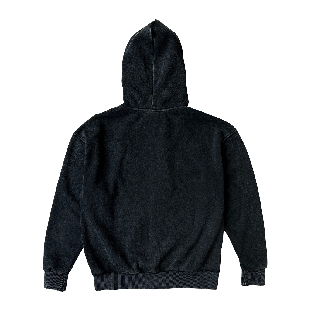 UNIFORM 0 ZIP HOODIE [BLACK]